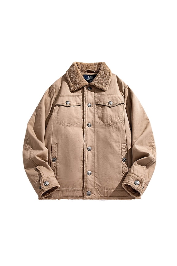 Mens Bomber Jacket Mountain Tactical Jacket Windbreaker Fall Thermal Warm Heated Coat for Hiking,Khaki,3XL