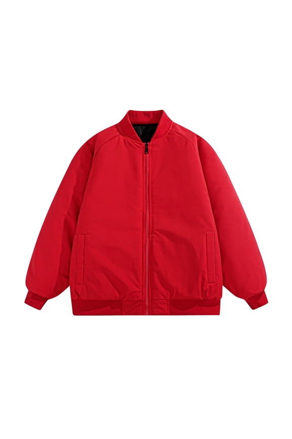 Mens Bomber Jacket Mountain Tactical Jacket Windbreaker Fall Thermal Warm Heated Coat for Hiking,Red,XL