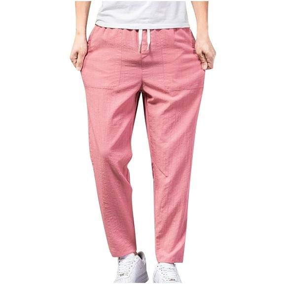 Yiliang Mens M,Watermelon Red,Casual Pants Classic Fit Stretch Chino Pant Flat Front Wrinkle Free Pants