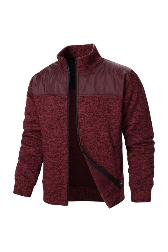 Mens Slim Fit Dress Wool Coat Notched Collar Timeless Jacket for Formal Occasion,Wine,S