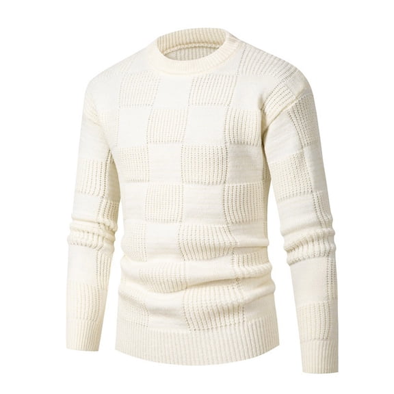 Yiliang Mens Slim Fit Turtleneck Pullover Sweaters Basic Tops Knitted Thermal Fall and Winter Long Sleeve Warm and Thermal Top Clothes ,Beige,2XL