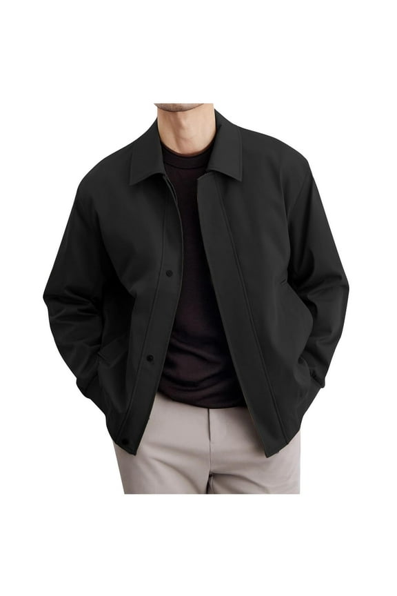 Mens Tactical Jacket Aviator Bomber Jacket Casual Fall and Winter Water Resistant Outwear Coat,Black,M