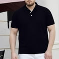 thumbnail image 1 of Yiliang Mens Trendy flexible EcoSmart Polo Shirt Moisture Wricking Top for Gym or Office, 1 of 6