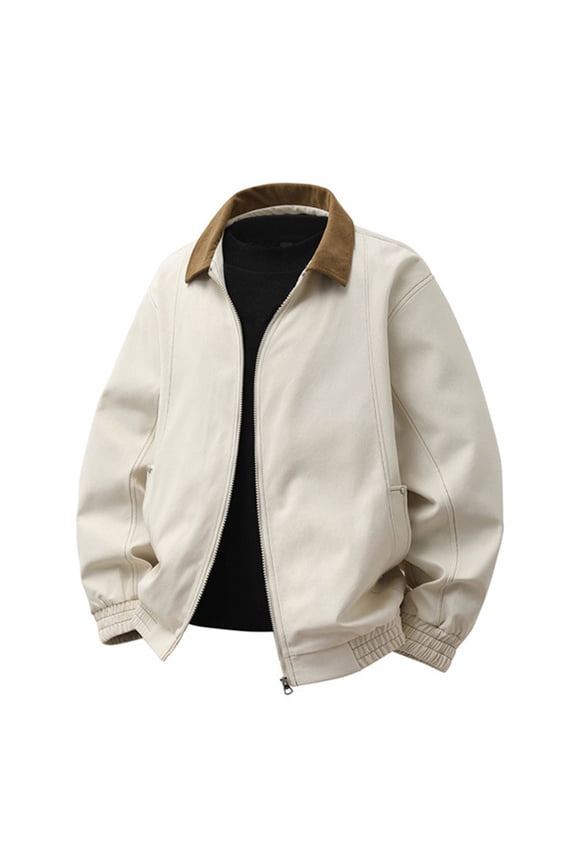 Mens Workout Jacket Mountain Tactical Jacket Windbreaker Fall Coat for Hiking,Beige,XL