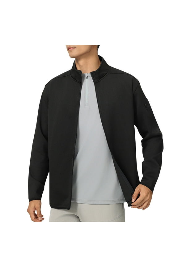 Mens Workout Jacket Mountain Tactical Jacket Windbreaker Fall Coat for Hiking,Black,4XL