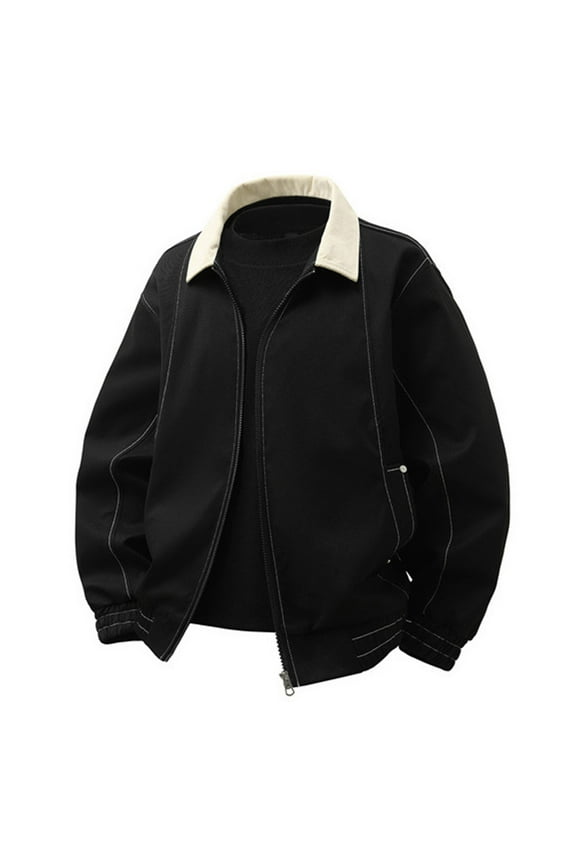 Mens Workout Jacket Mountain Tactical Jacket Windbreaker Fall Coat for Hiking,Black,XL