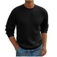 thumbnail image 1 of Yiliang Pullover Sweater for Men Fall and Winter Long Sleeve Warm and Thermal Top Clothes ,Black,XL, 1 of 6