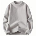 thumbnail image 1 of Yiliang Pullover Sweater for Men Fall and Winter Long Sleeve Warm and Thermal Top Clothes ,Gray,L, 1 of 4