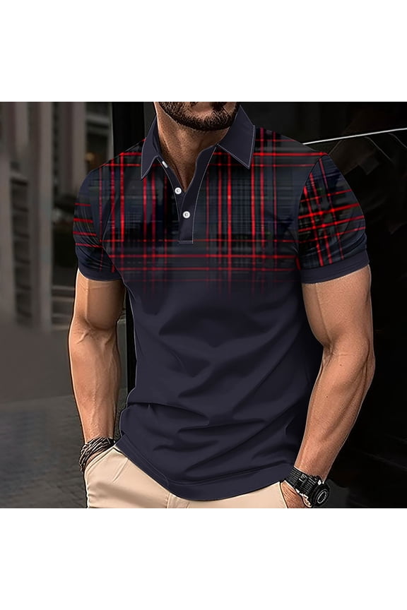 T Shirt for Men Classic Polo Shirt for Middle Aged Men Versatile and Durable Fit Timeless Style Top