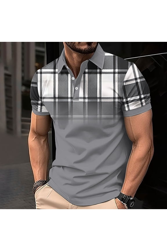 T Shirt for Men Classic Polo Shirt for Middle Aged Men Versatile and Durable Fit Timeless Style Top