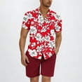 thumbnail image 1 of Yiliang T Shirt for Men Hawaiian Shirt for Men Short Sleeve Button Down Shirts Beach Tropical Casual Top, 1 of 5