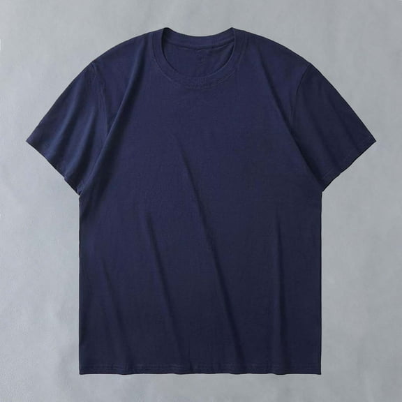 Yiliang T Shirts for Men Mens Trendy Relaxed Loose Fit T Shirt Retro Cozy Fabric Top Stretchy Crew Neck Short Sleeve Tee Available in Multicolor