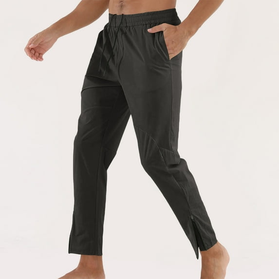 Yiliang Track Pants for Men Men's Athletic Fit Joggers Performance Sweatpants with Zipper Pockets