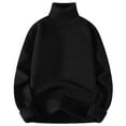 thumbnail image 1 of Yiliang Turtleneck Sweaters for Men Fall and Winter Long Sleeve Warm and Thermal Top Clothes ,Black,S, 1 of 3