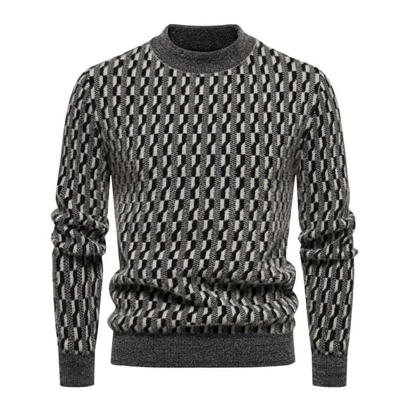 Yiliang Turtleneck Sweaters for Men Fall and Winter Long Sleeve Warm and Thermal Top Clothes ,Black,XL