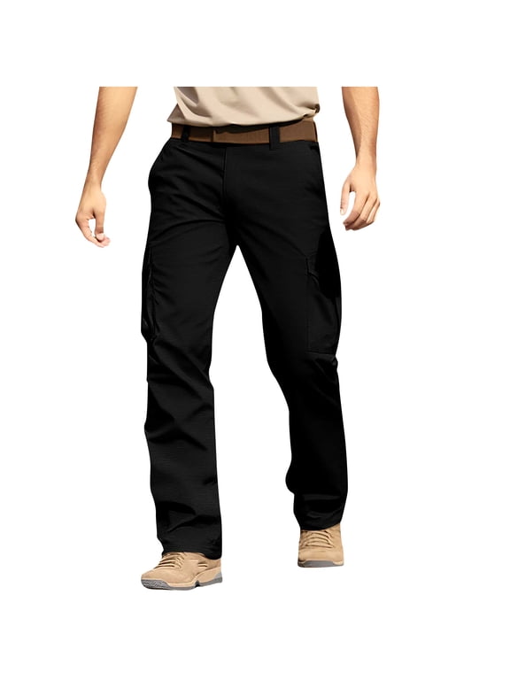 Work Pants for Men Men's Heavy-Duty Work Cargo Pants with Tool Pockets Industial Grade Durable Cotton