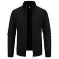 thumbnail image 1 of Yiliang Zip Up Sweaters Jacket for Men Fall and Winter Long Sleeve Warm and Thermal Top Clothes ,Black,L, 1 of 6
