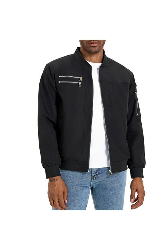 work jackets for men cold weather Construction high Visibility Water Resistant Coat ,Black,XL