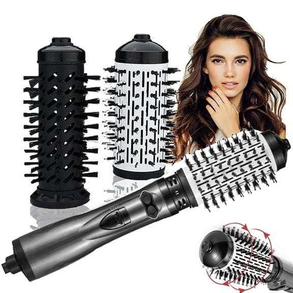 Yiliangx 3 In 1 Hot Air Styler And Rotating Hair Dryer Multifunction Electric Hair Styler Comb,(Grey)