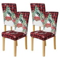 thumbnail image 1 of Yilichang Christmas Chair Covers Set of 4, Christmas Decorations Stretch Removable Washable Dining Room Chair Protector Slipcovers for Xmas Decor Kitchen Home Decorations (Snowman, 4 Pcs), 1 of 9