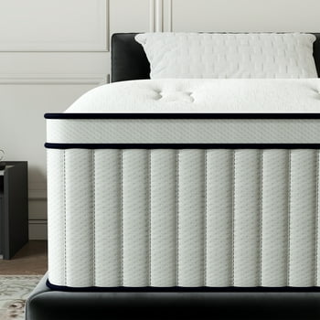 Yilicy 12 inch Twin Hybrid Mattress, Gel Memory Foam Mattress in a Box, Pressure Relief