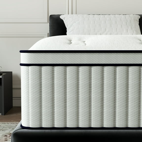 Yilicy 14 inch Twin Hybrid Mattress, Gel Memory Foam Mattress in a Box, Pressure Relief