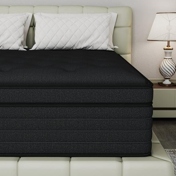 Yilicy Queen Mattress 12 inch Memory Foam and Spring Hybrid Mattress in a Box Pressure Relief, Breathable