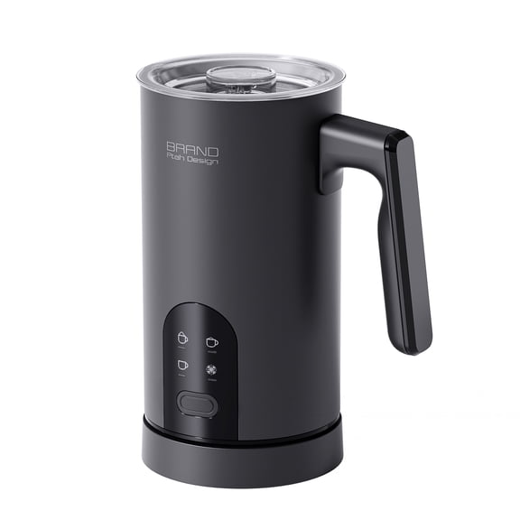 Yilush Milk Frother, 4-in-1 Electric Milk Steamer, 10oz/295ml Automatic Hot and Cold Foam Maker and Milk Warmer for Latte, Cappuccinos, Macchiato, From the Makers of Instant 500W, Black