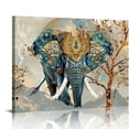 thumbnail image 1 of Yiluyinqing Elephant Tusk Tree Theme Canvas Print Wall Decor for Bedroom and Home Art Decor, Ready to Hang Contemporary Wall Picture Set 16x12in, 1 of 6
