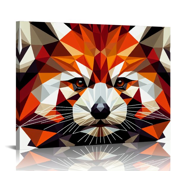 Yiluyinqing Geometric Style Art Modern Canvas Prints Wall Decor for Home and Office, Ready To Hang Room Home Art Decor 16x12in