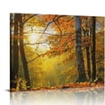 thumbnail image 1 of Yiluyinqing Trees Leaves Fall Colors Wall Art Canvas Prints Wall Decor for Home Bathroom Ready to Hang Room Art Decor 20x16in, 1 of 6
