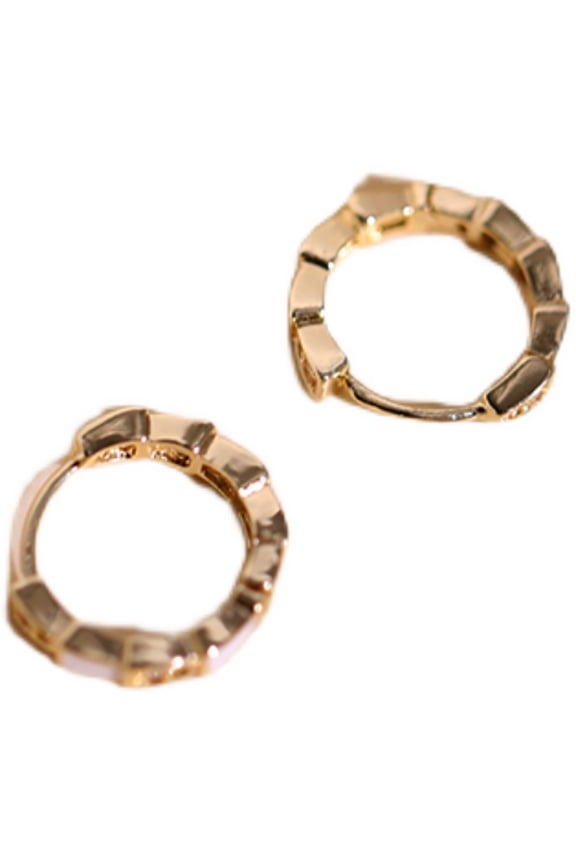 Yimino Ear Hooks for Women - Sleep-Friendly Small Hoop Earrings Retro-Chic Small Earring Hoops Minimalist, Compact, and Sophisticated Design