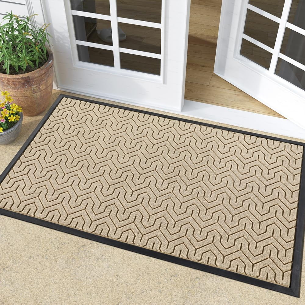 Yimobra Door Mat All-Season Outdoor Indoor Sturdy Doormat for Home ...