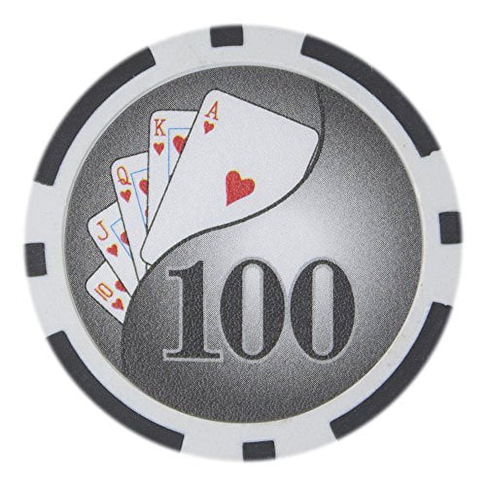 Yin Yang 14g Poker Chips, 100 Clay Heavy Weight Clay Composite, 50