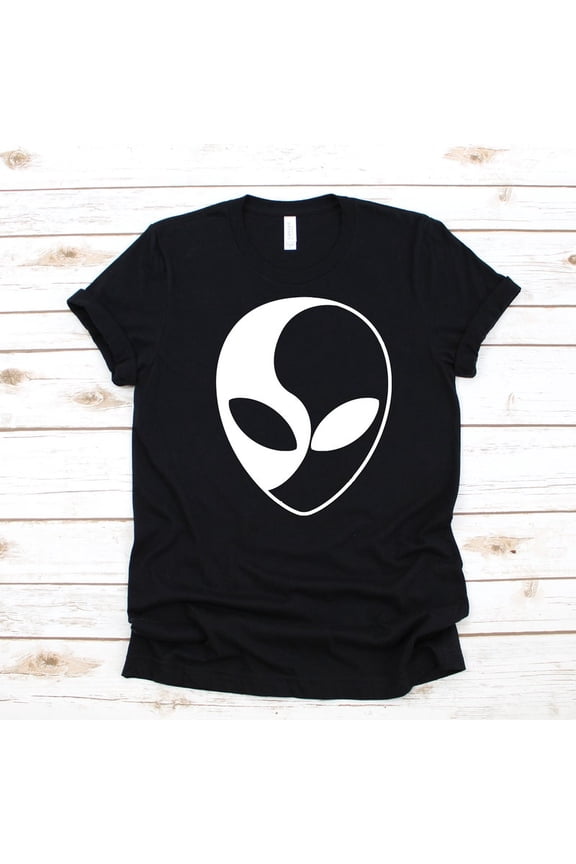 Yin Yang Alien Extraterrestrial UFO Space Mystery Graphic Tee Shirt,for unisex up to size 5XL