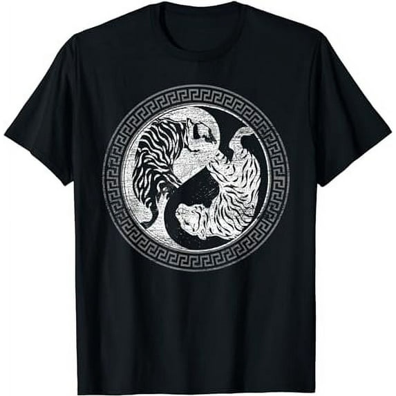 Yin Yang Asian Predator Wildlife Animal Wild Cat Tiger T-Shirt