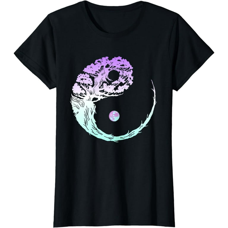 Yin Yang Bonsai Tree Japanese Buddhist Zen T-Shirt Yin Yang Bonsai Tree Japanese Buddhist Zen T-Shirt