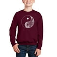 thumbnail image 1 of Yin Yang - Boy's Word Art Crewneck Sweatshirt, 1 of 3