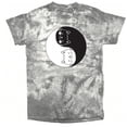 thumbnail image 1 of Yin Yang Cats T-Shirt Cute Black White Kittens Tie Dye Tee, 1 of 2