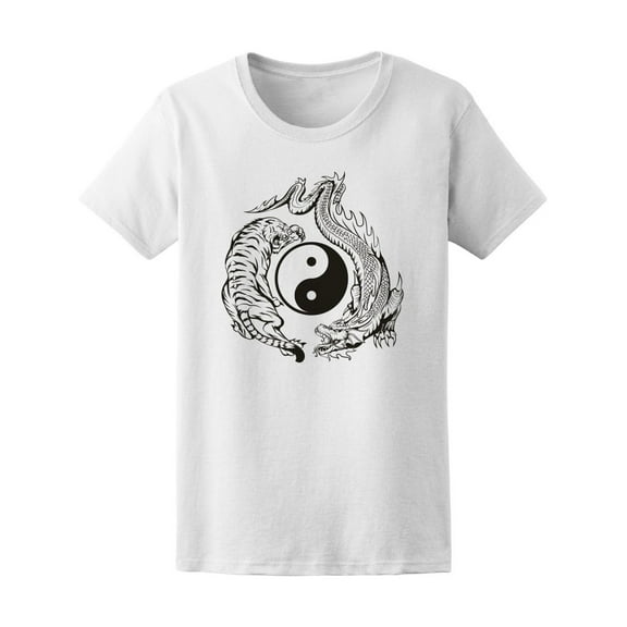 Yin Yang (Dragons) T-Shirt Men -Image by Shutterstock, Male Small