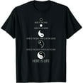 thumbnail image 1 of Yin Yang Good Bad Life Balance Graphic Unisex Short Sleeve Tee, 1 of 6