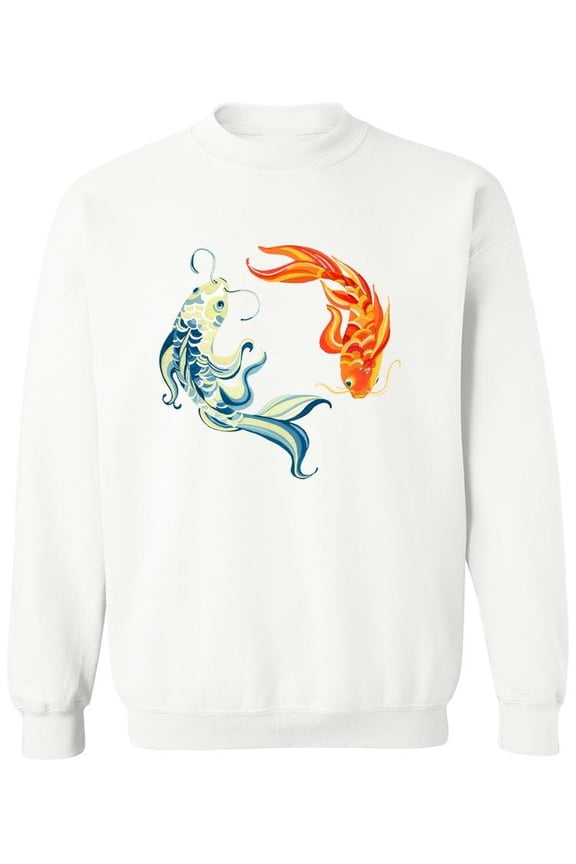 Yin Yang Koi Fish. Sweatshirt Men -Image by Shutterstock, Male 4X-Large