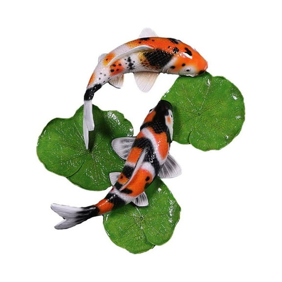Yin Yang Koi Fish Wall Decor Statue