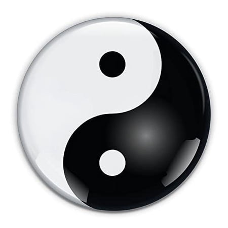 Yin Yang Paperweight Crystal 3 Inches