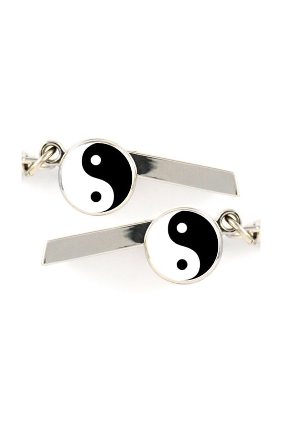 Yin Yang Safety Whistle Keychain