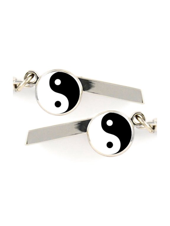 Yin Yang Safety Whistle Keychain