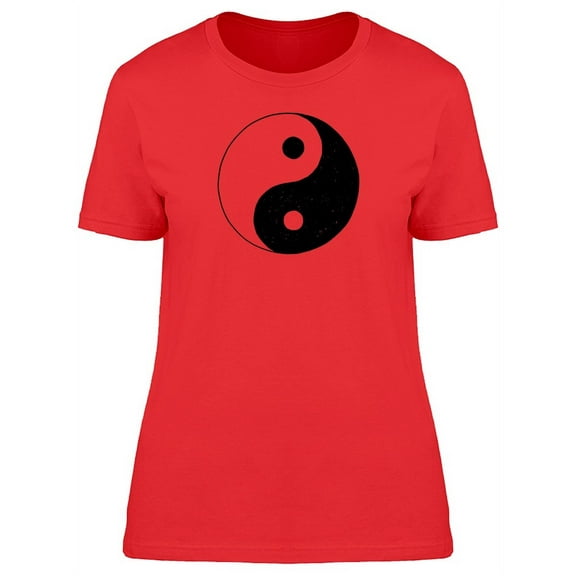 Yin Yang Silhouette T-Shirt Women -Image by Shutterstock, Female x-Large
