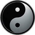 thumbnail image 1 of Yin & Yang - Sticker - 2 11/16" Round, 1 of 1