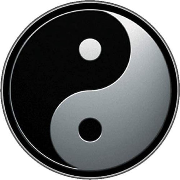 Yin & Yang - Sticker - 2 11/16" Round