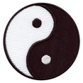 thumbnail image 1 of Yin Yang Symbol Embroidered Iron On Patch, 1 of 2